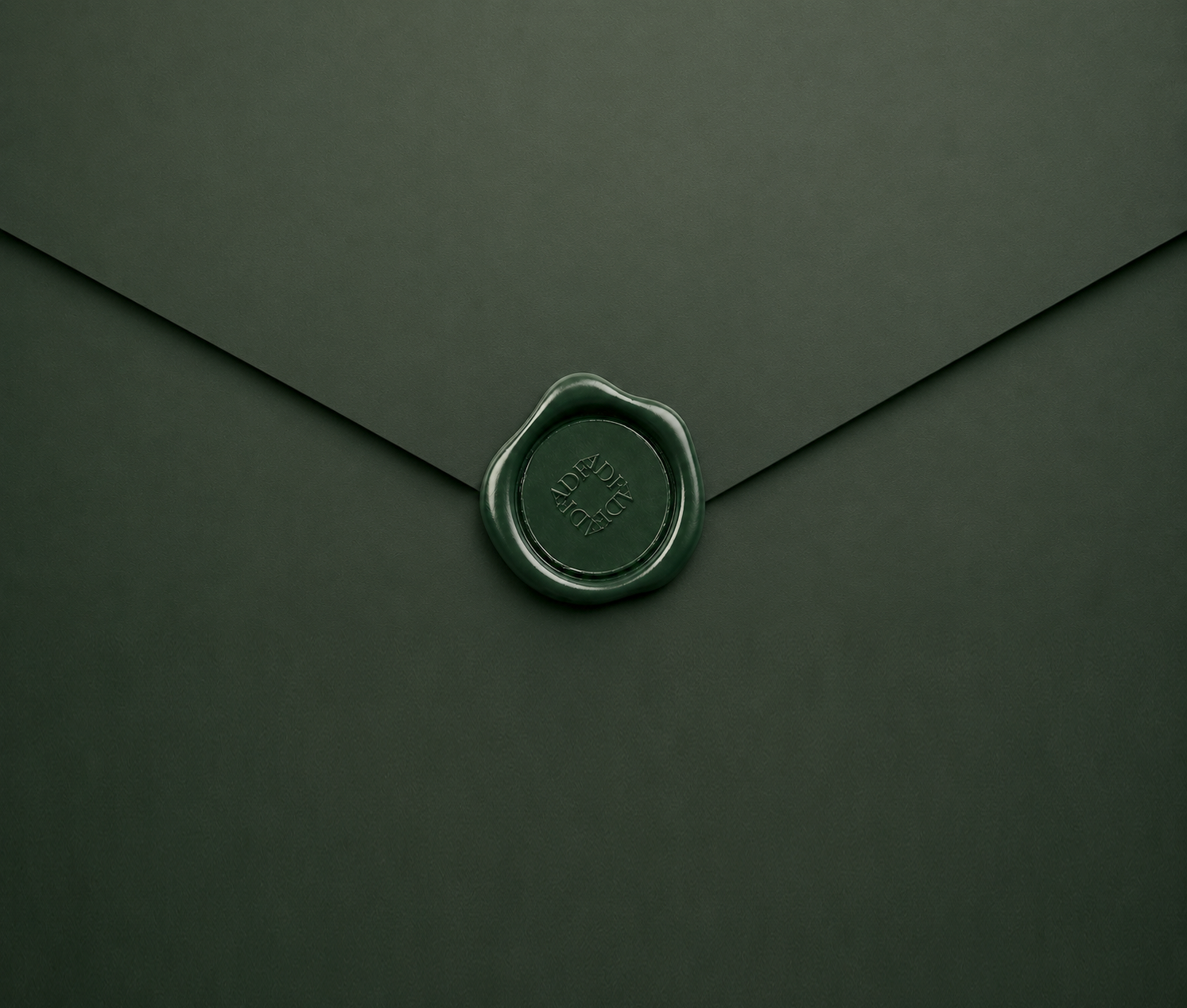 ADF envelope with wax seal